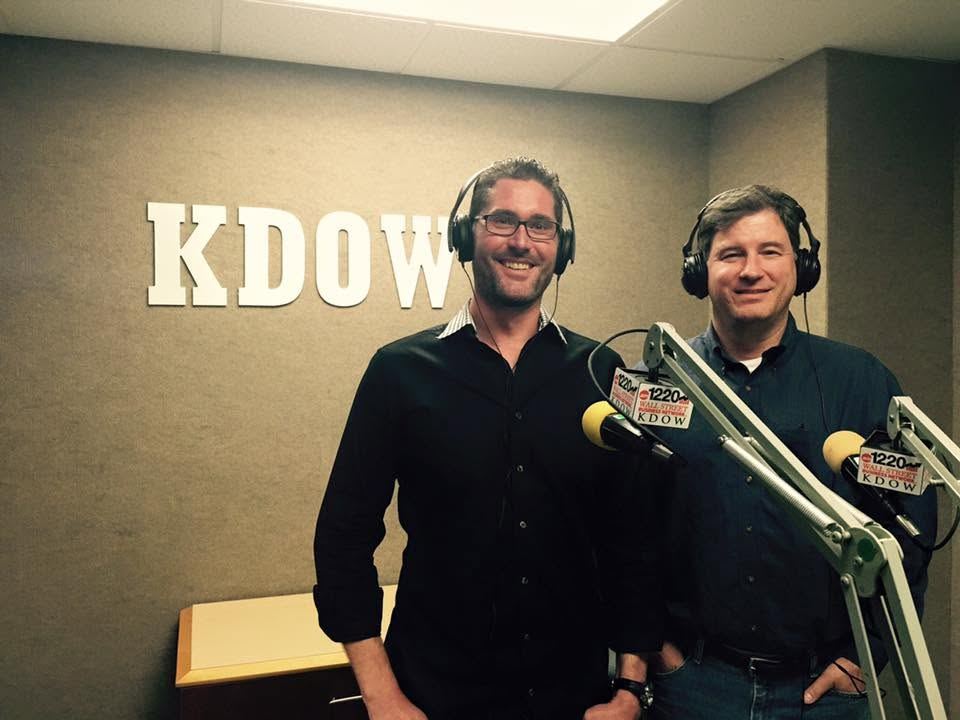 Greg in studio at KDOW 1220 AM