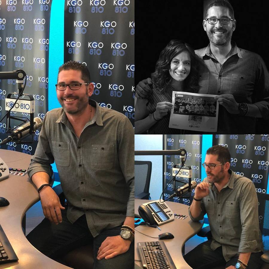 Announcing the show on KGO 810