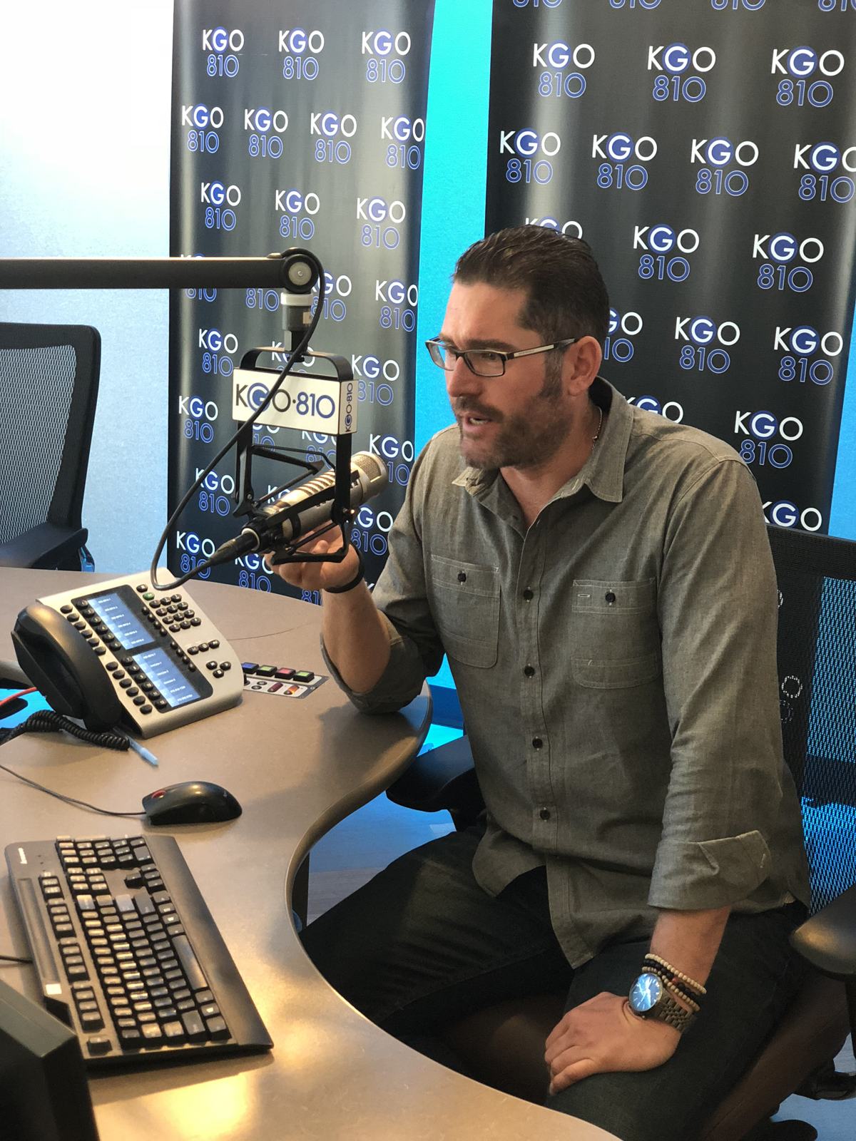 Greg at the KGO mic